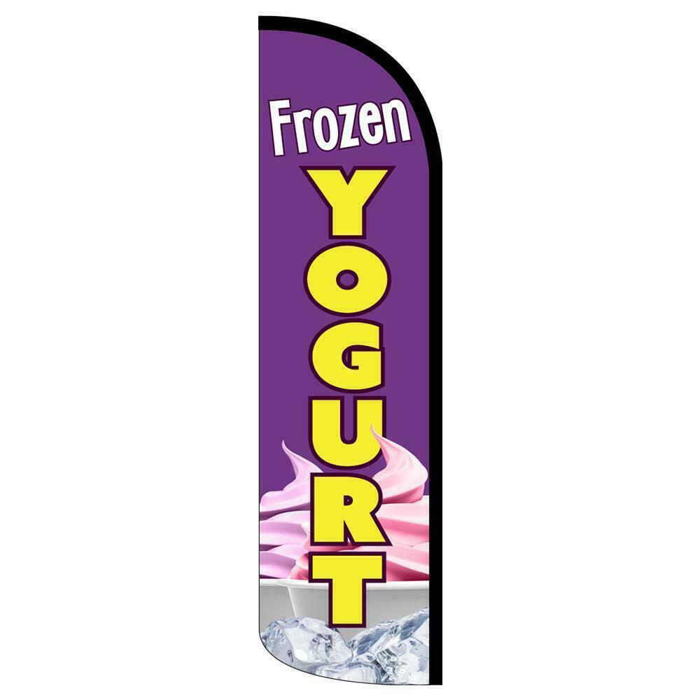 Frozen Yogurt Semi-Custom Feather Swooper Flag