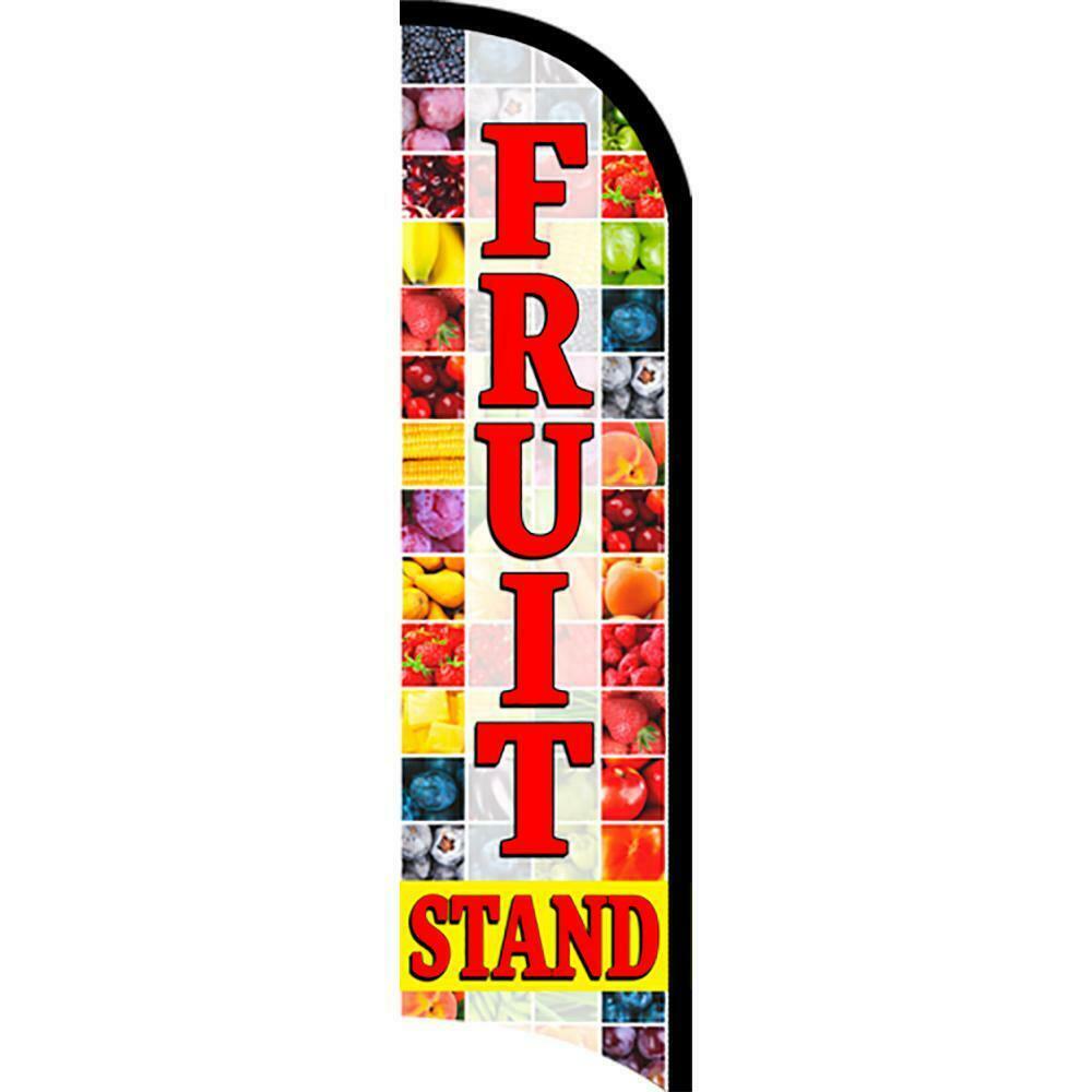 Fruit Stand Semi-Custom Feather Swooper Flag