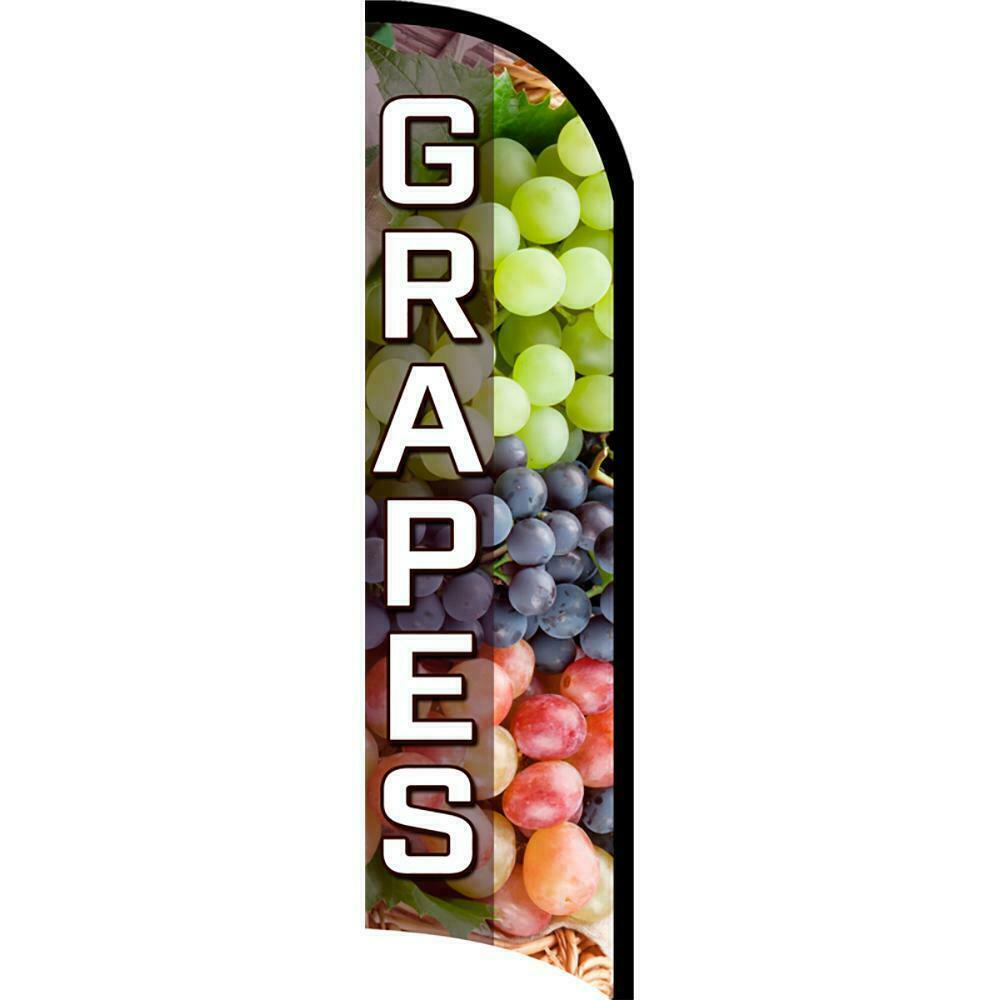 Grapes Semi-Custom Feather Swooper Flag