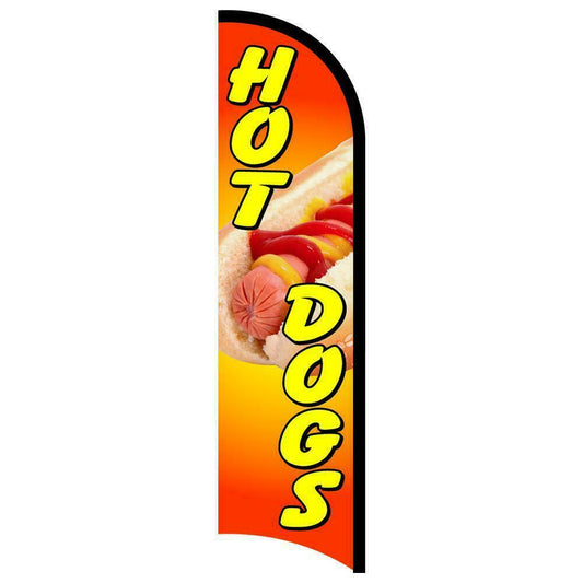 Hot Dogs Semi-Custom Feather Swooper Flag