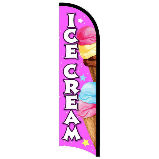 Ice Cream Semi-Custom Feather Swooper Flag