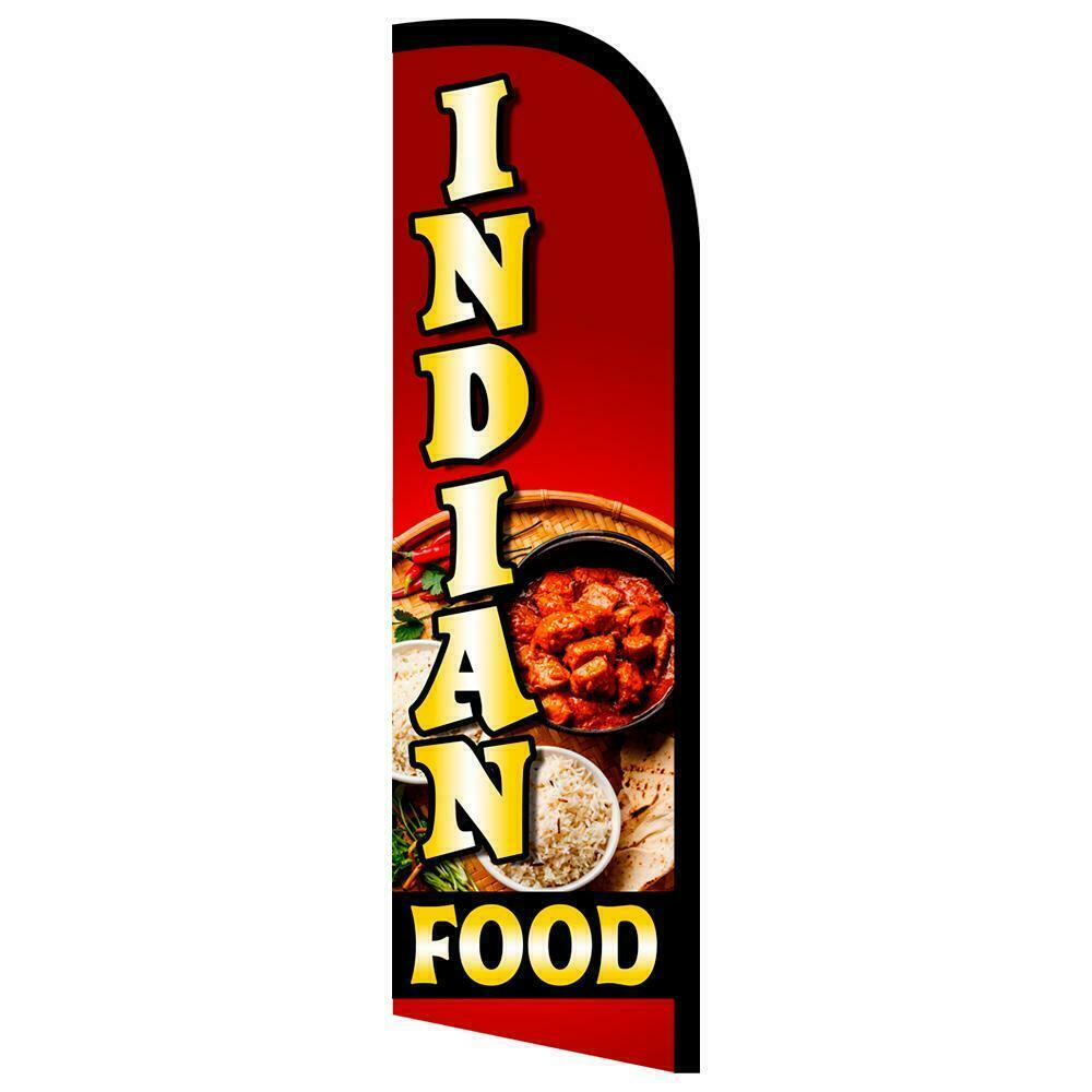 Indian Food Semi-Custom Feather Swooper Flag