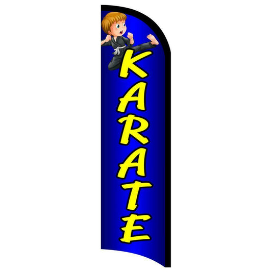 Karate Semi-Custom Feather Swooper Flag