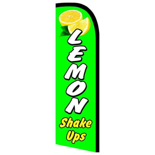 Lemon Shake Ups Semi-Custom Feather Swooper Flag