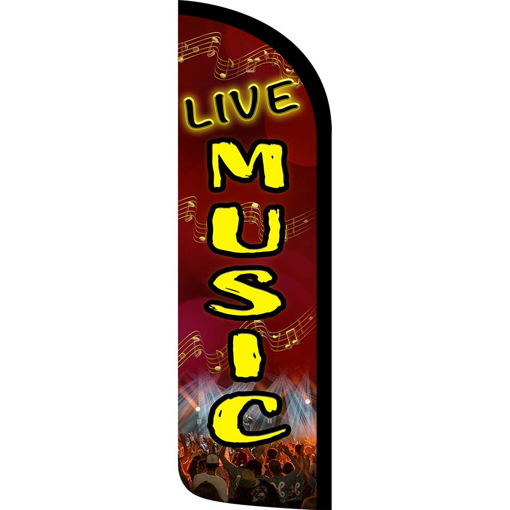 Live Music (Show) Semi-Custom Feather Swooper Flag