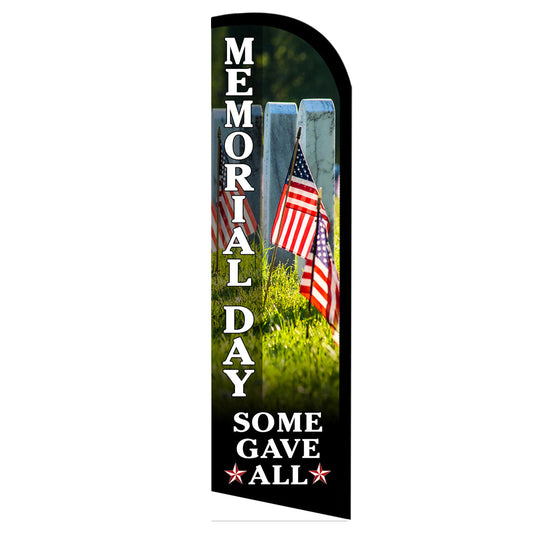 Memorial Day Semi-Custom Feather Swooper Flag