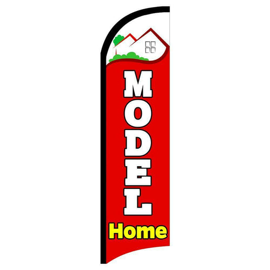 Model Homes Semi-Custom Feather Swooper Flag