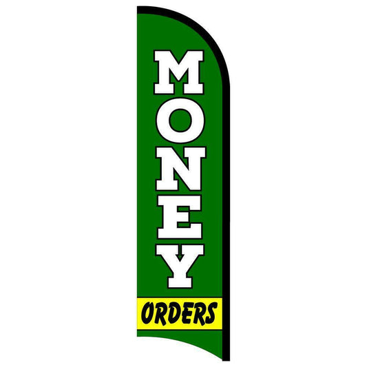 Money Orders Semi-Custom Feather Swooper Flag