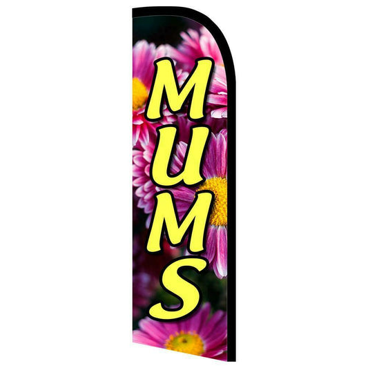 Mums Semi-Custom Feather Swooper Flag