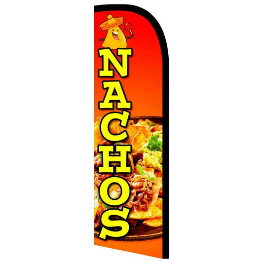 Nachos Semi-Custom Feather  Swooper Flag