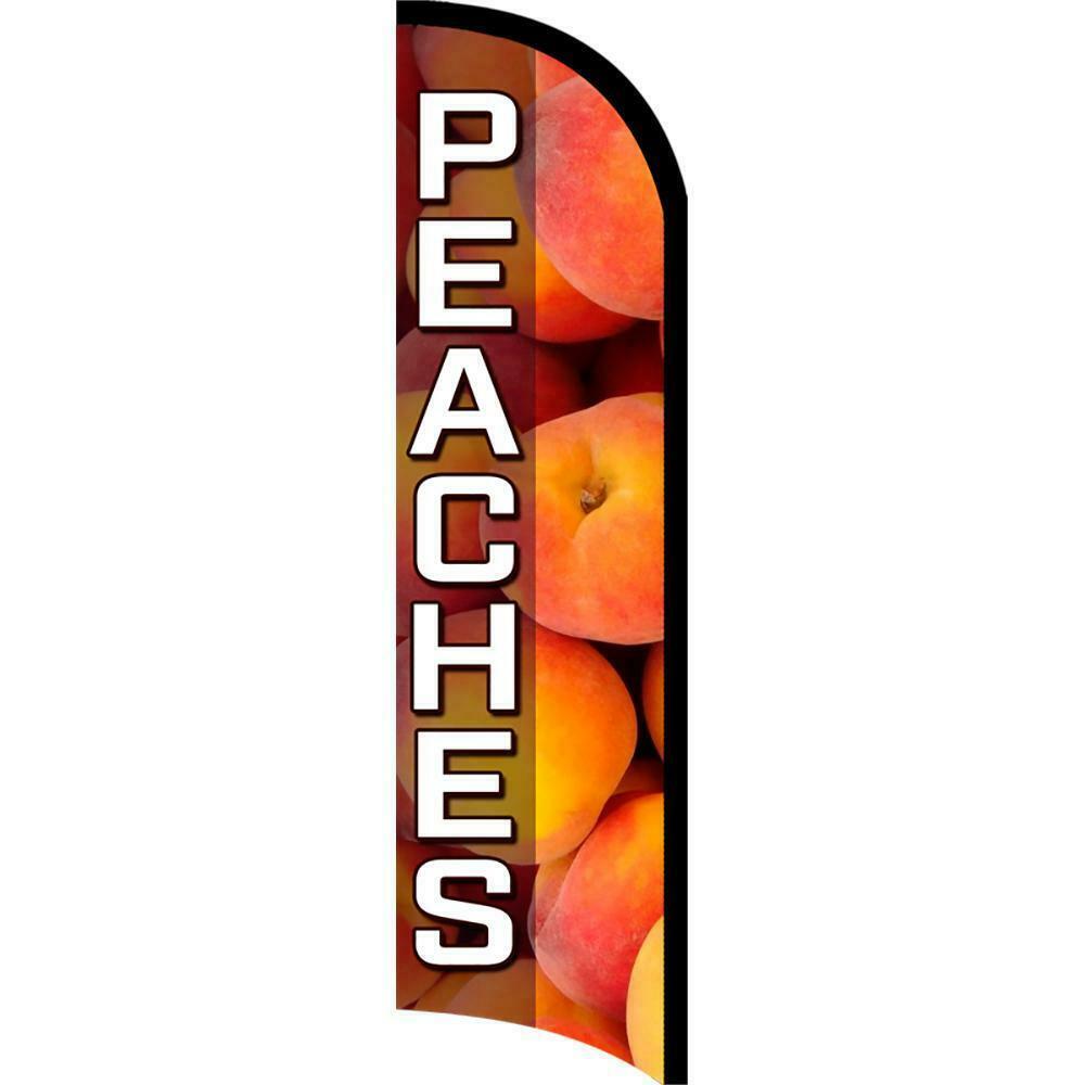 Peaches Semi-Custom Feather Swooper Flag