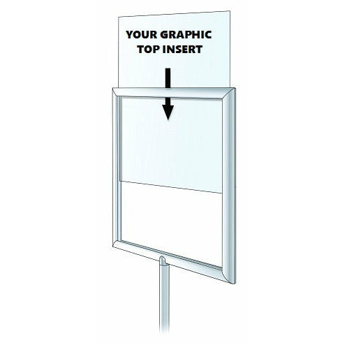 Adjustable Pedestal Sign Stands: Round Base, Black