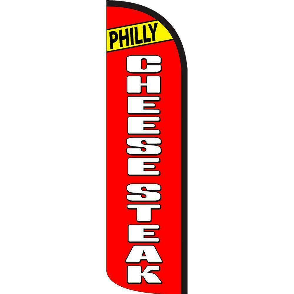 Philly Cheesesteak Semi-Custom Feather Swooper Flag