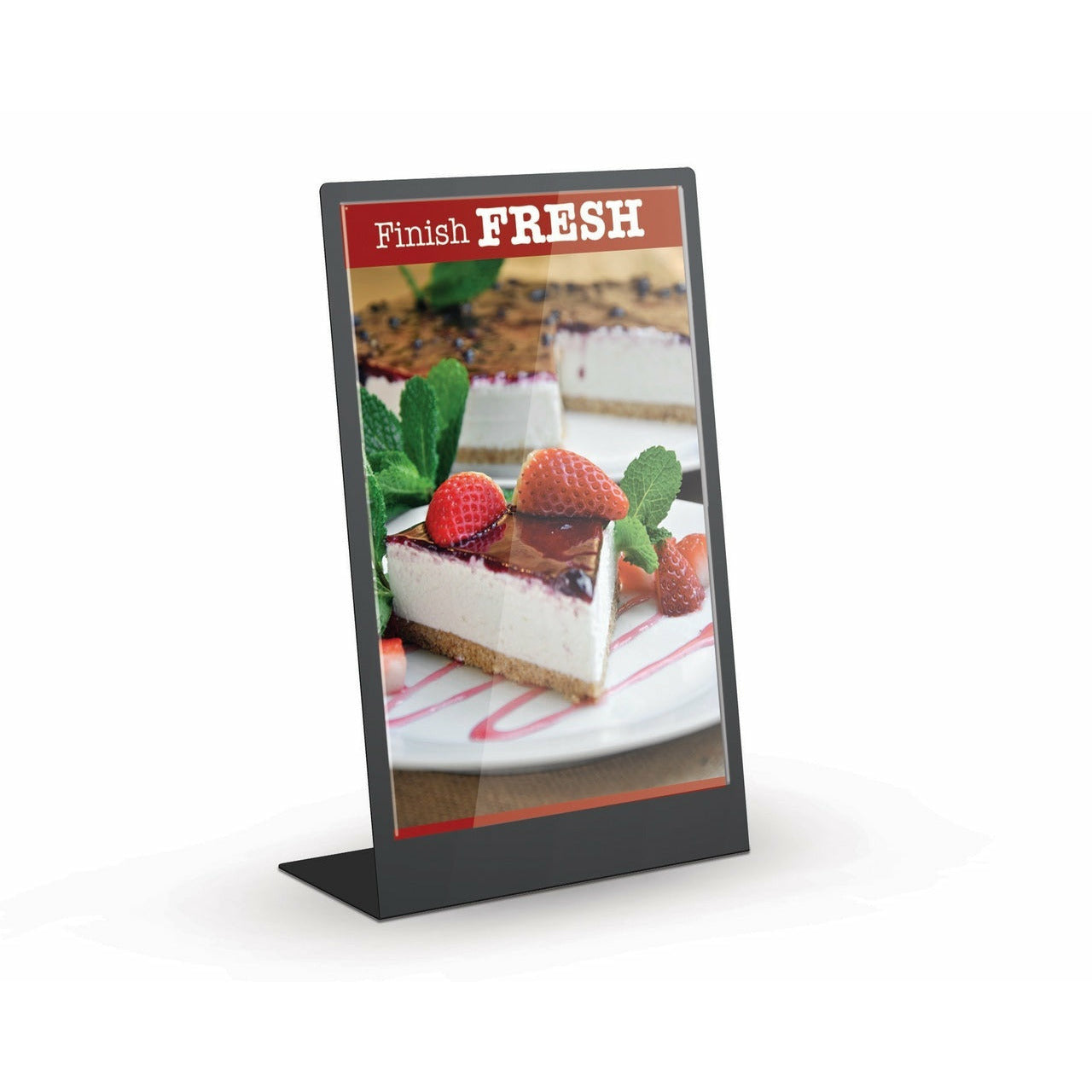 Countertop Tabletop Display Sign Stand with Protective Pocket