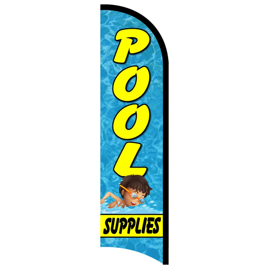 Pool Supplies Semi-Custom Swooper Flag