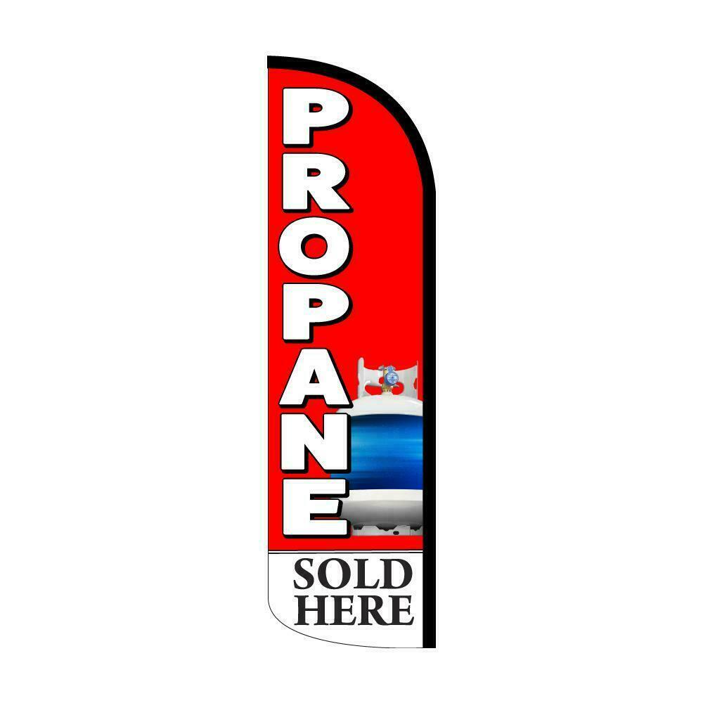 Propane Semi-Custom Feather Swooper Flag