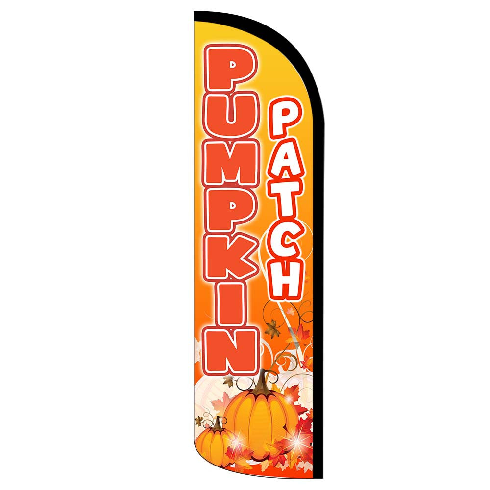 Pumpkin Patch Semi-Custom Feather Swooper Flag