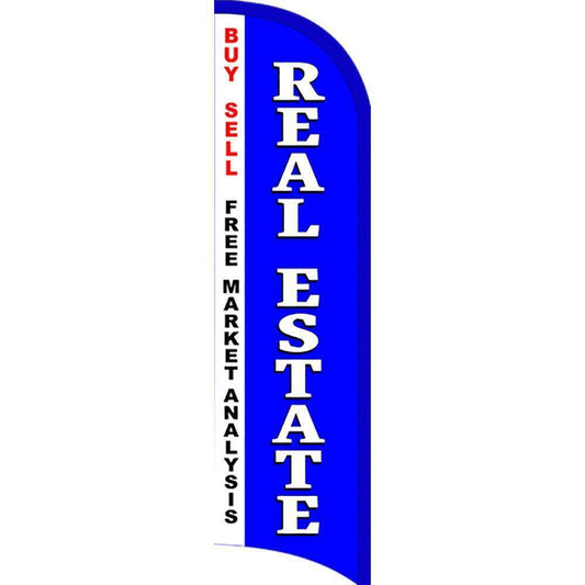 Real Estate Feather Swooper Flag