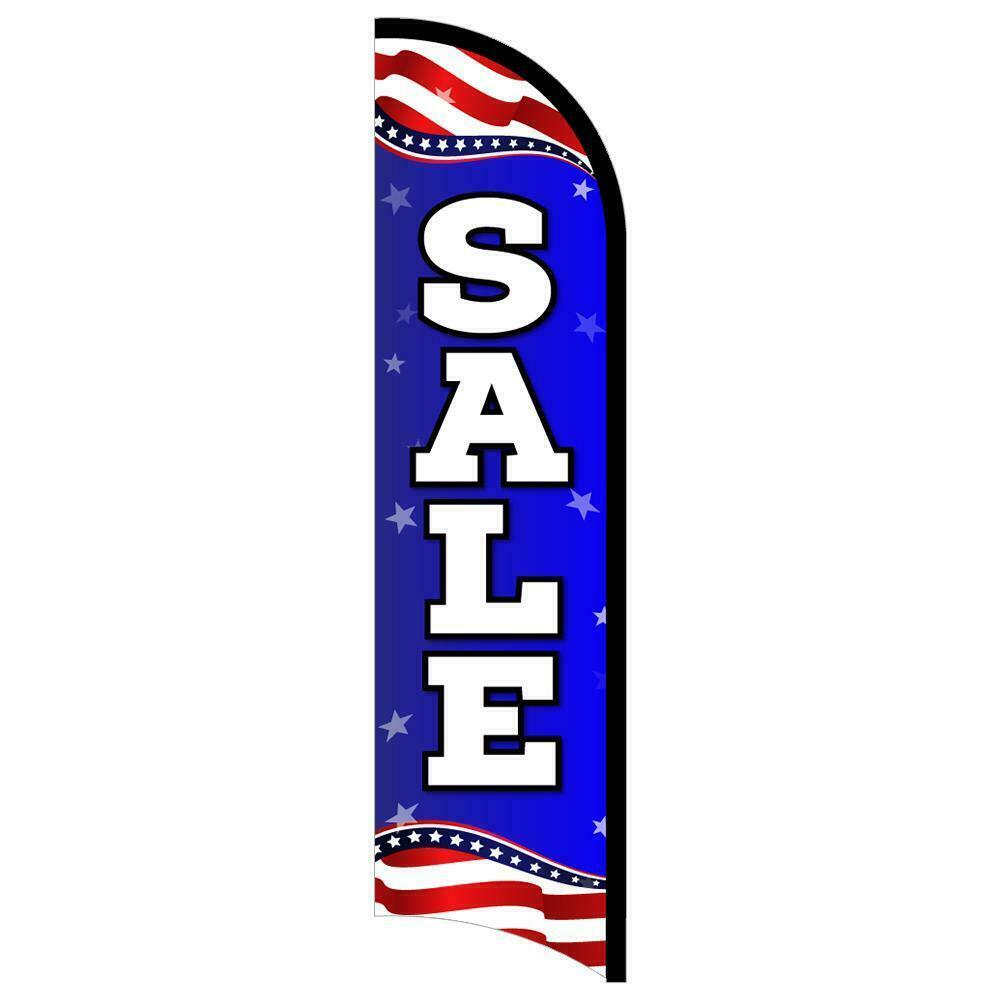 Sale (Patriotic) Semi-Custom Feather Swooper Flag