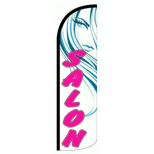 Salon Feather Swooper Flag