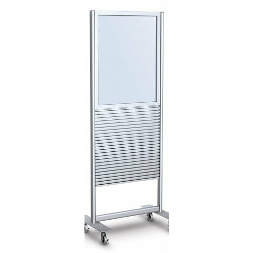 Portable Slatwall Display Stand, Double Sided with Frame