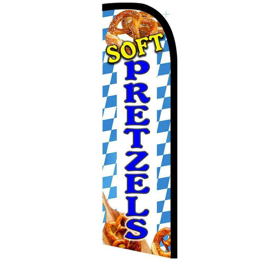 Soft Pretzels Semi-Custom Feather Swooper Flag