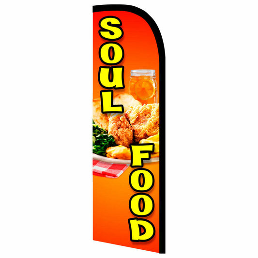 Soul Food Semi-Custom Feather Swooper Flag