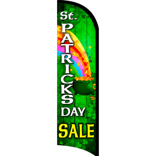 St. Patrick's Day Sale Semi-Custom Feather Swooper Flag