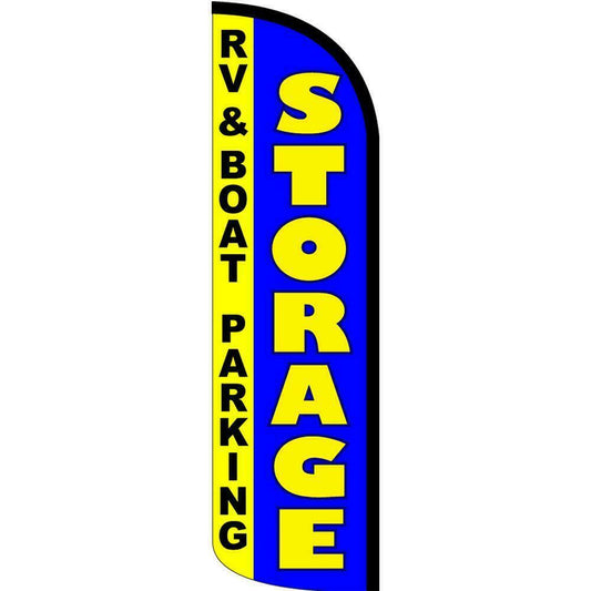 Storage (RV Boat Parking) Semi-Custom Feather Swooper Flag