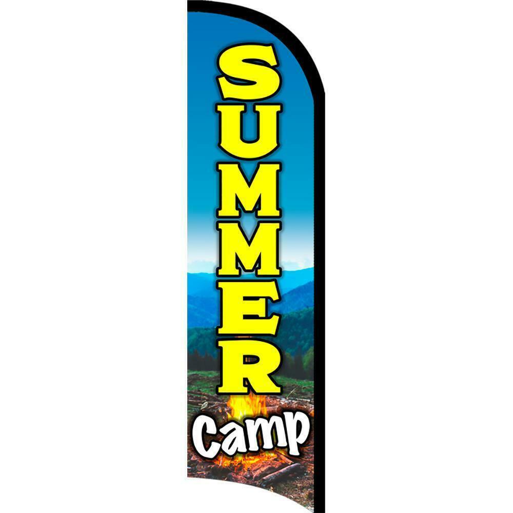 Summer Camp Semi-Custom Feather Swooper Flag