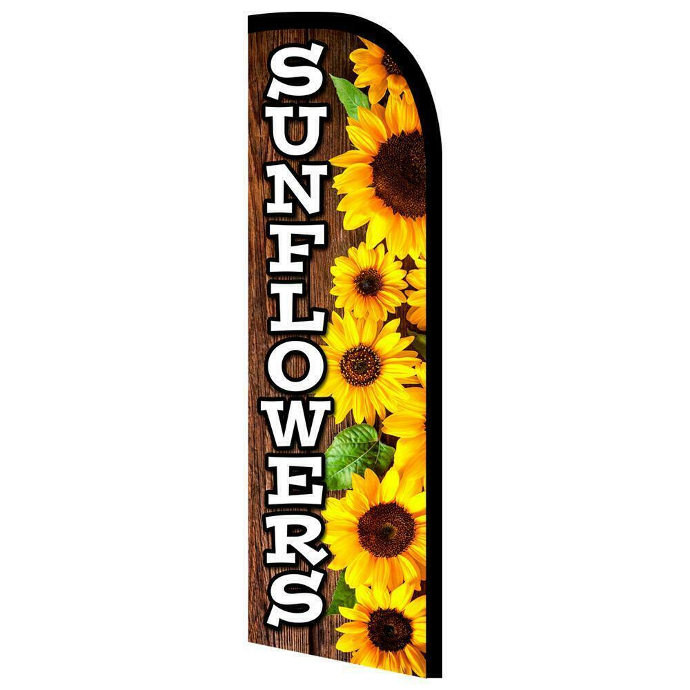 Sunflowers Semi-Custom Feather Swooper Flag