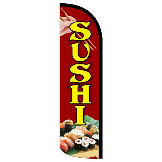 Sushi Semi-Custom Feather Swooper Flag