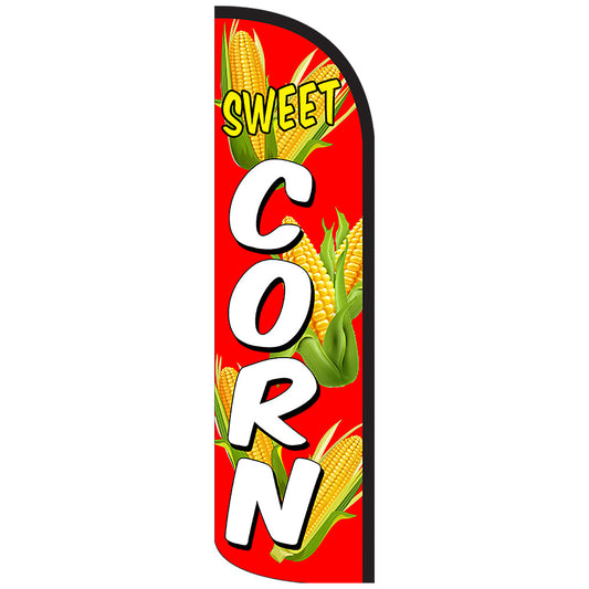 Sweet Corn Feather Swooper Flag