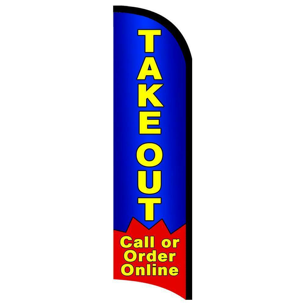 Takeout Semi-Custom Feather Swooper Flag