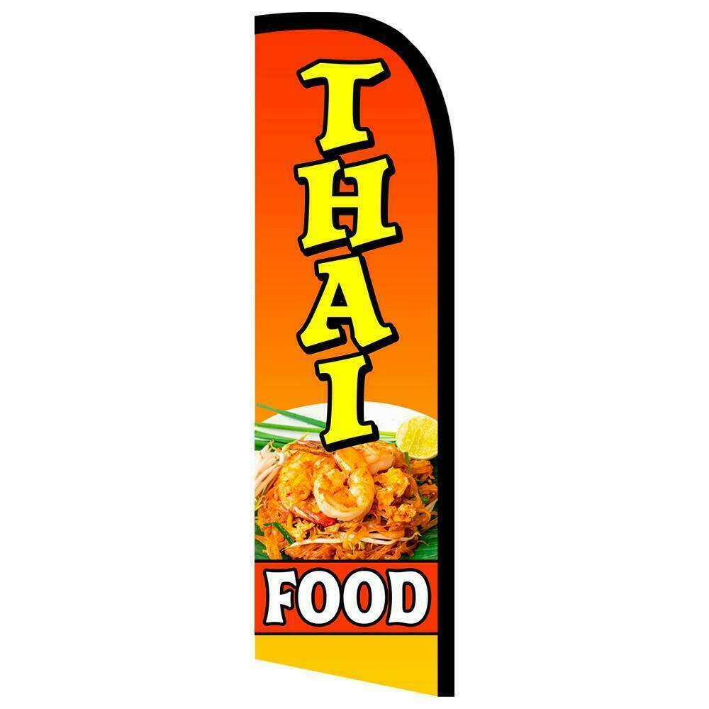 Thai Food Semi-Custom Feather Swooper Flag