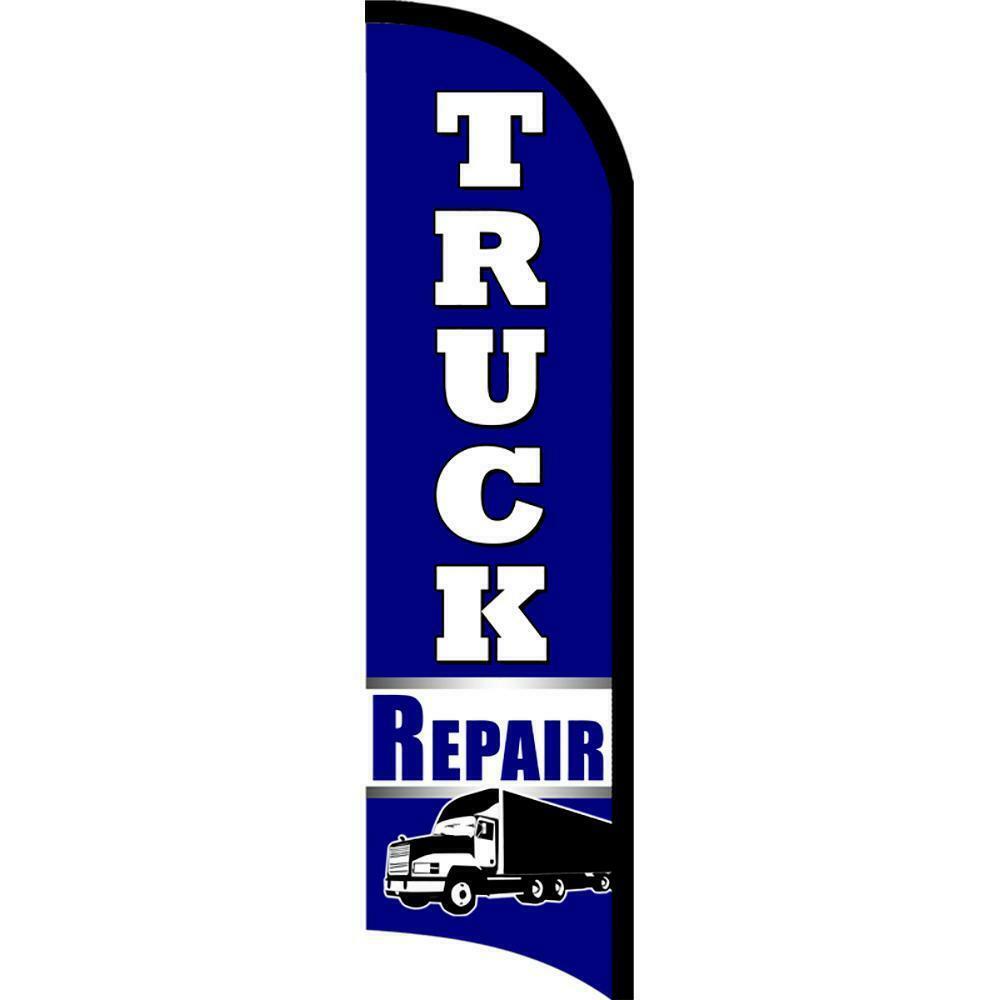 Truck Repair Semi-Custom Feather Swooper Flag