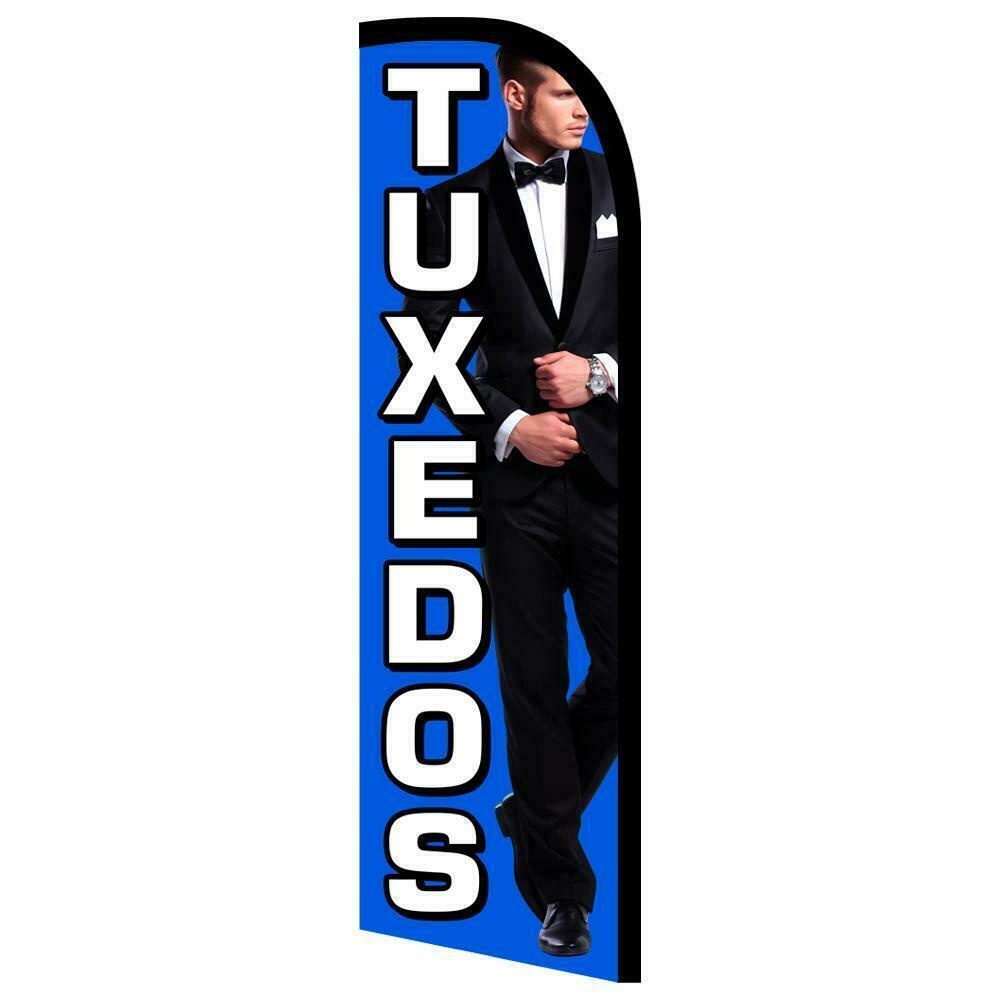 Tuxedos Semi-Custom Feather Swooper Flag