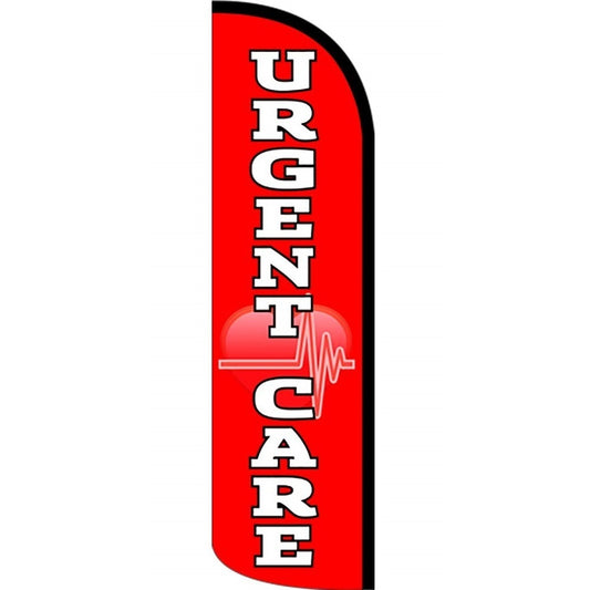 Urgent Care Windless Stay-Open Swooper Flag