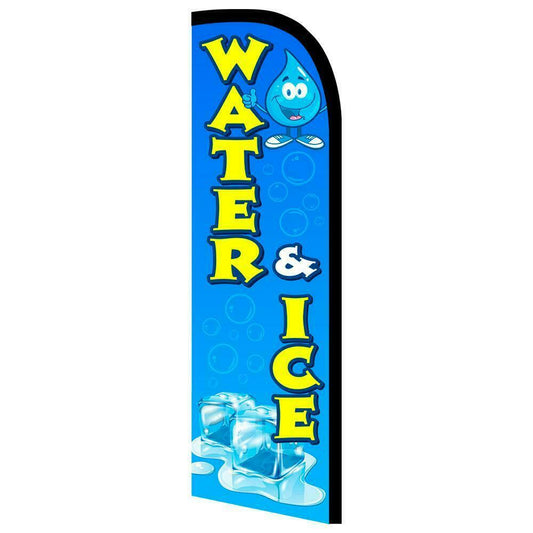 Water Ice Semi-Custom Feather Swooper Flag