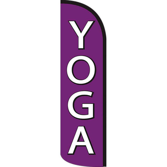 Yoga (Purple) Feather Swooper Flag