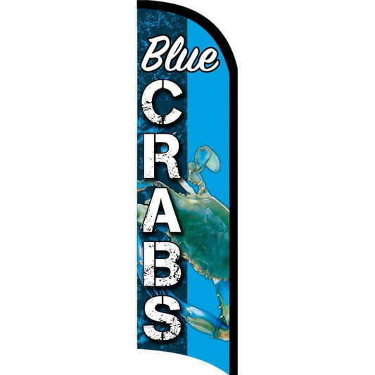 Blue Crab Semi-Custom Feather Swooper Flag