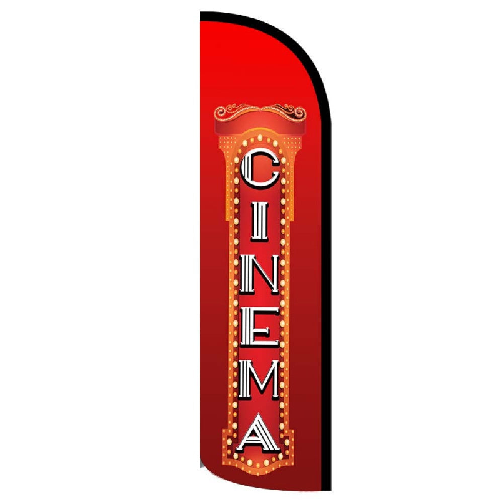 Cinema Semi-Custom Feather Swooper Flag