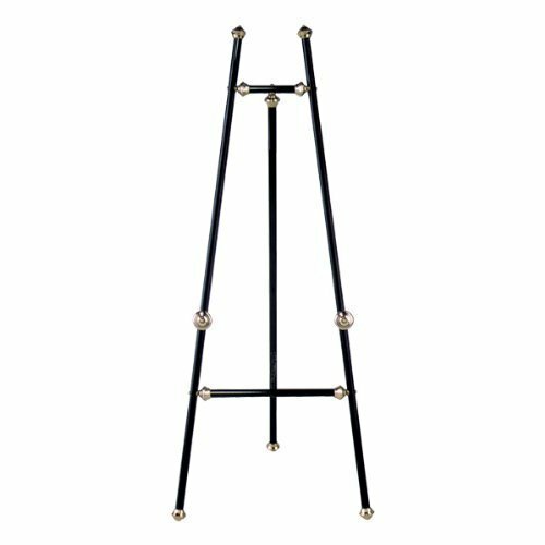 Classic Lobby Display Easel, Baroque- Black