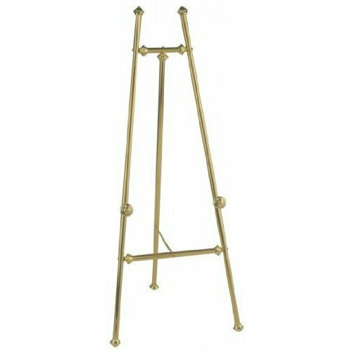 Classic Lobby Display Easel, Baroque- Brass