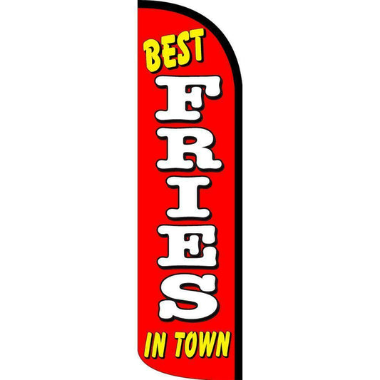 Best Fries Feather Swooper Flag