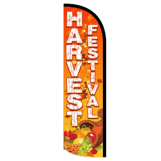 Harvest Festival Semi-Custom Feather Swooper Flag