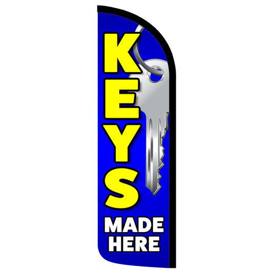 Keys Made Here Semi-Custom Feather Swooper Flag