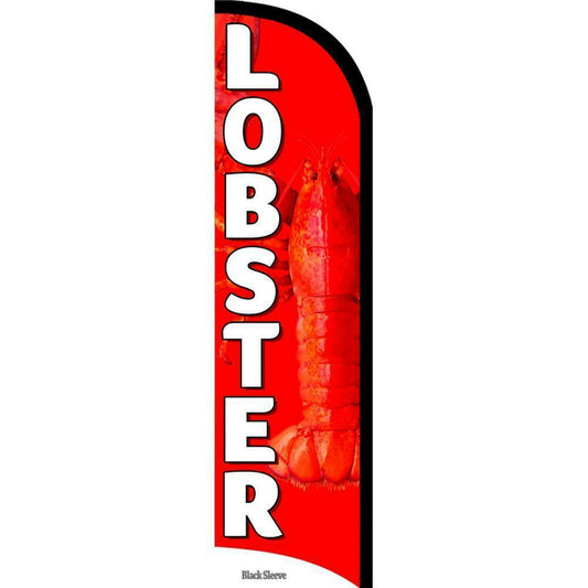 Lobster Semi-Custom Feather Swooper Flag