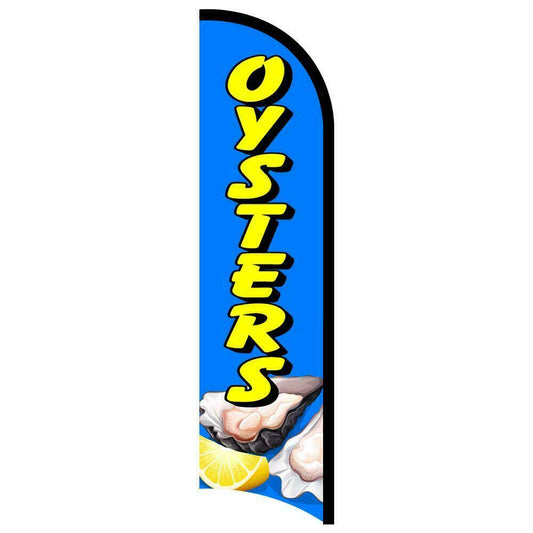 Oysters Semi-Custom Feather Swooper Flag