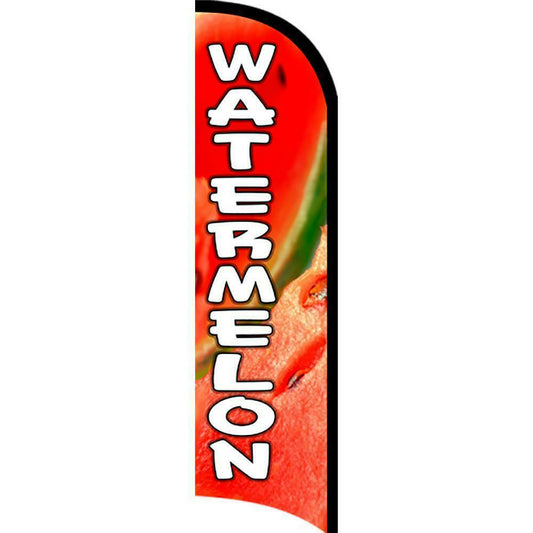 Watermelon Semi-Custom Feather Swooper Flag